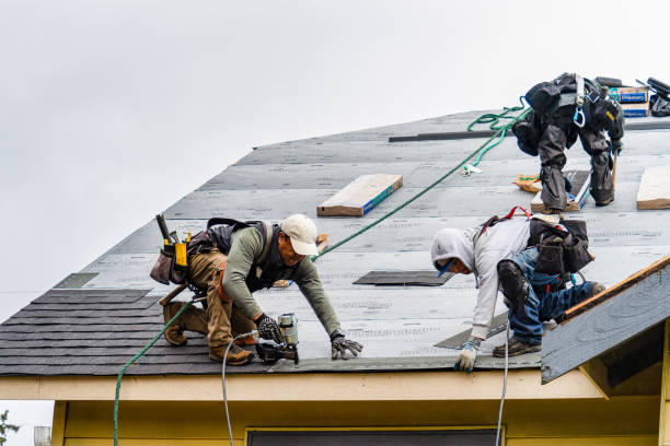 Professional Gutter Installation technician working in Vail, CO